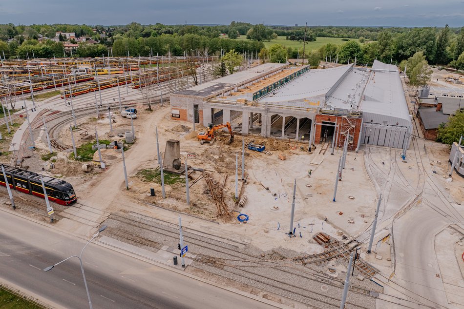 Remont zajezdni Chocianowice Pabianicka całkowicie przejezdna Koniec