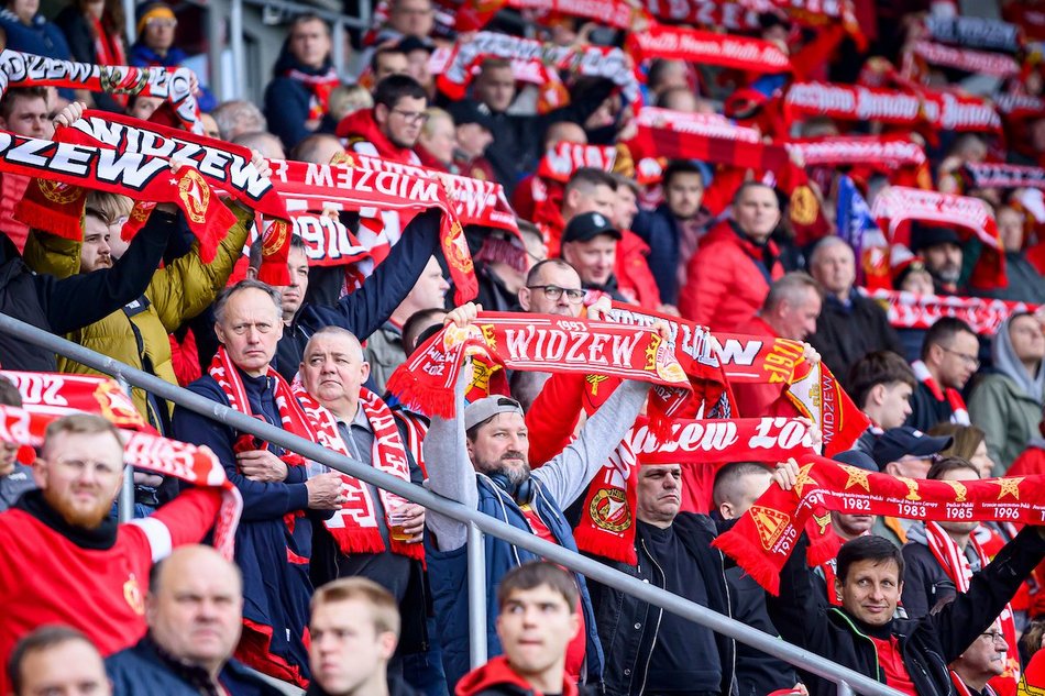 Łódź. Kibice na meczu Widzewa Łódź z Puszczą Niepołomice. Byłeś? Odszukaj się w galerii