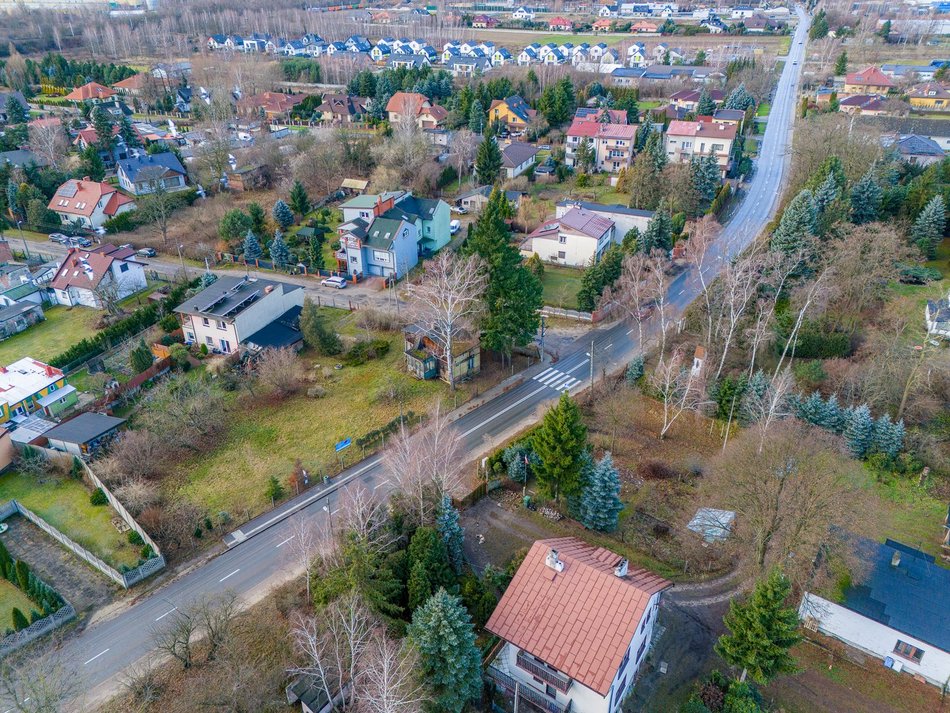 Ulica Śląska z lotu ptaka