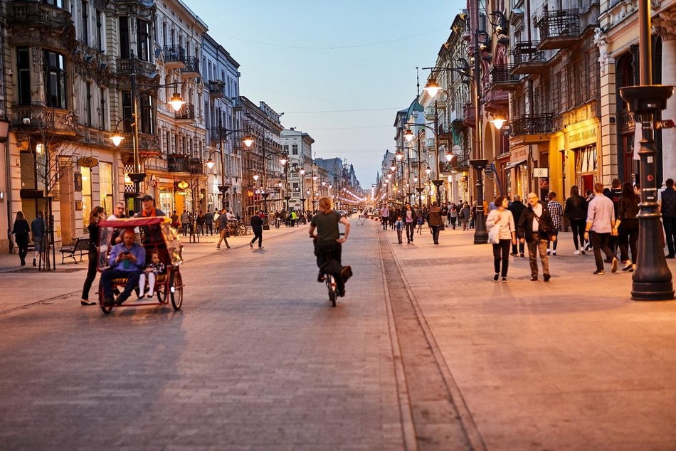 widok na miasto w Polsce