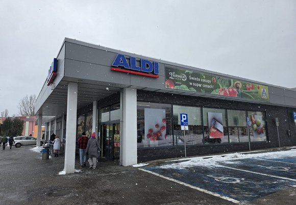 Łódź. Sklep Aldi w Łodzi
