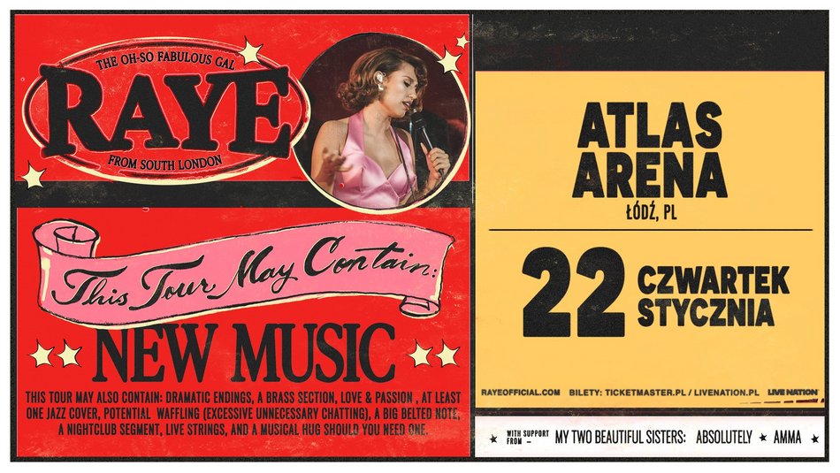 Łódź. Raye w Atlas Arenie w Łodzi. Światowa supergwiazda muzyki porwie tłumy!