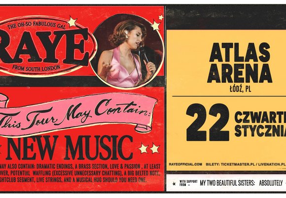 Łódź. Raye w Atlas Arenie w Łodzi. Światowa supergwiazda muzyki porwie tłumy!