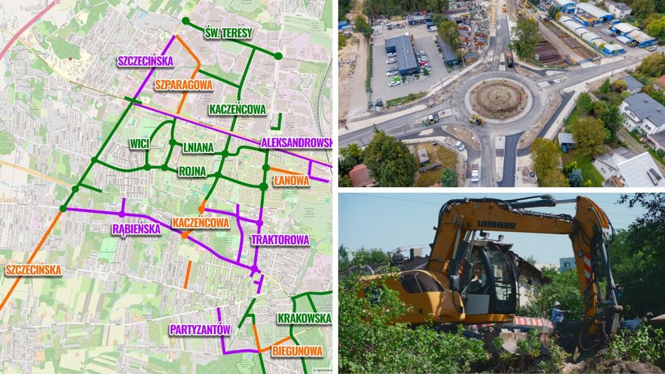 Remonty dróg na Teofilowie i Złotnie w Łodzi