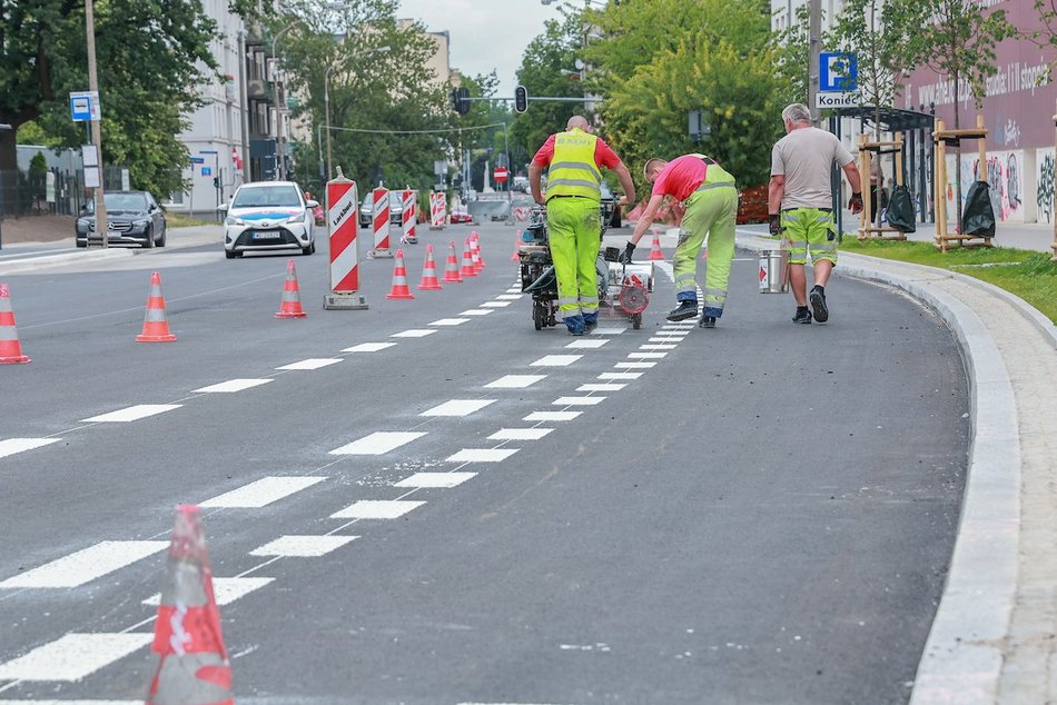Łódź. Remont Sterlinga w Łodzi. Trwają ostatnie prace przed otwarciem ulicy