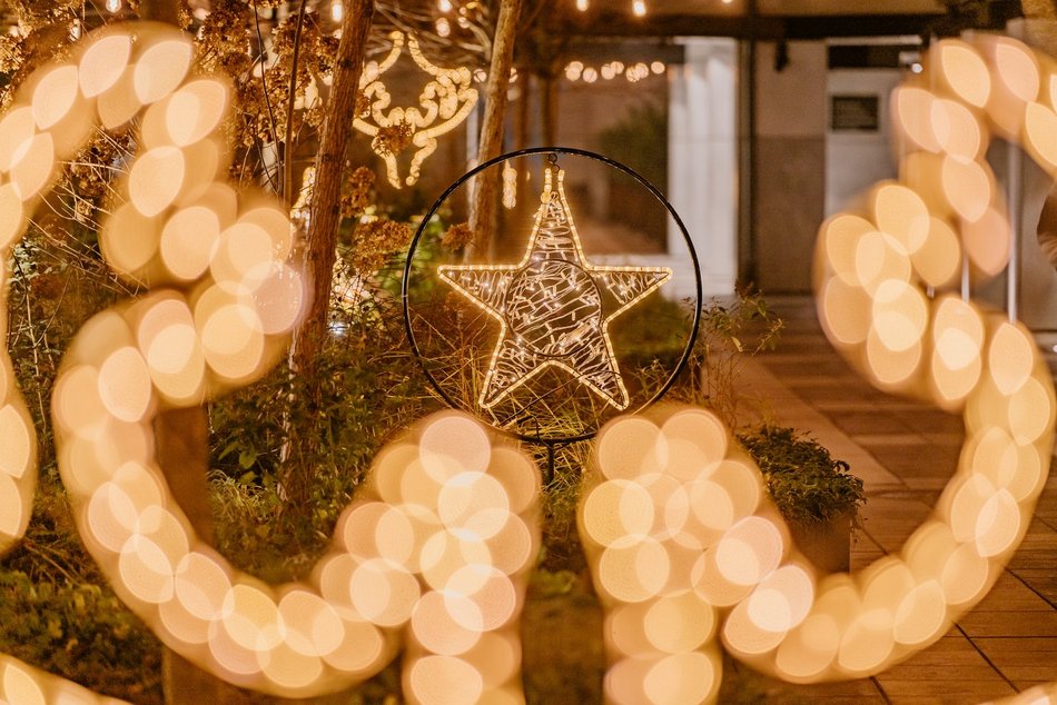 Świąteczna iluminacja w Monopolis w Łodzi