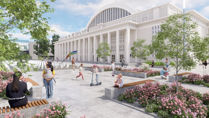 Pałac Sportu przy Skorupki - wizualizacja