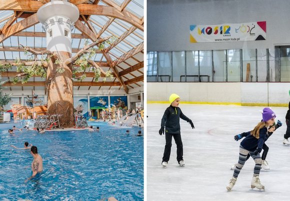 Aquapark Fala w Łodzi i lodowisko MOSiR Łódź