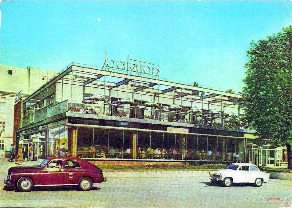 Kawiarnia w Balatonie, lata 60.