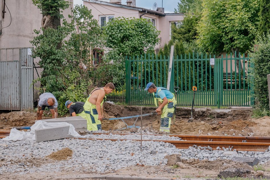 Remont Konstantynowskiej - gotowe torowisko