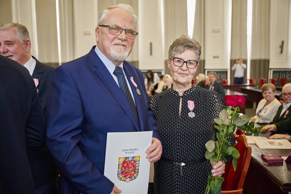 Małżeństwa z Łodzi uhonorowane medalami za wieloletnie pożycie