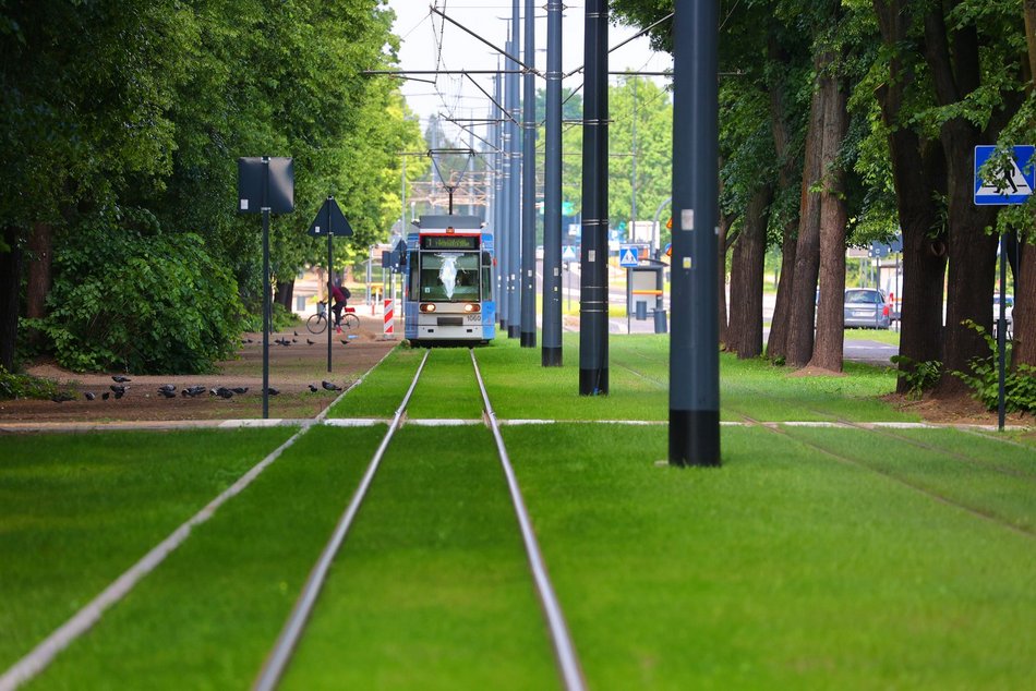 [Translate to Ukraiński:] MPK Łódź. Nowe torowisko na ul. Wojska Polskiego