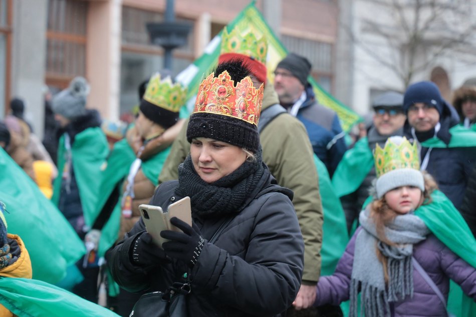 Orszak Trzech Króli na ul. Piotrkowskiej w Łodzi