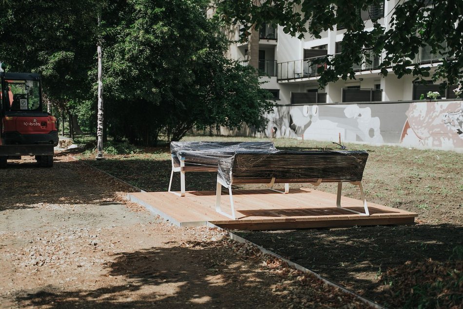 Łódź. Zielony skwer w centrum Łodzi rośnie w oczach! Jeszcze w sierpniu zakończą się prace