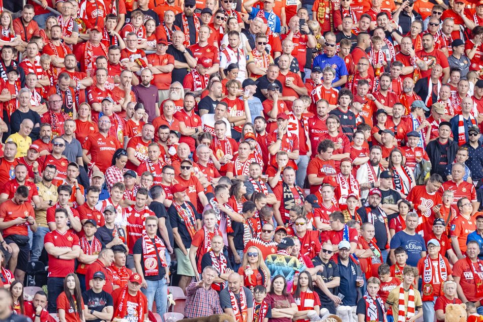 Kibice na meczu Widzew Łódź z Piastem Gliwice!