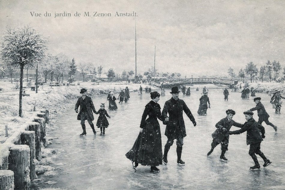 Łódź. Jak wyglądały pierwsze lodowiska w dawnej Łodzi? Ślizgawka w lesie przy muzyce orkiestry