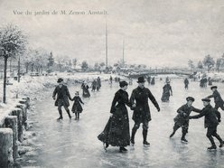 Łódź. Jak wyglądały pierwsze lodowiska w dawnej Łodzi? Ślizgawka w lesie przy muzyce orkiestry