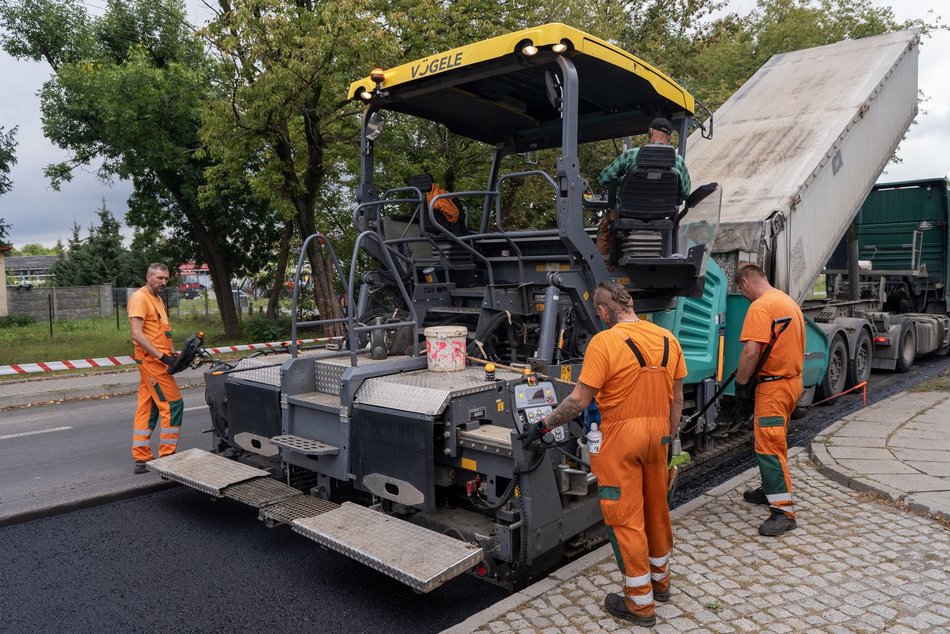 Prace na ul. Brzezińskiej