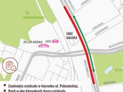Łódź. Estakada na Włókniarzy