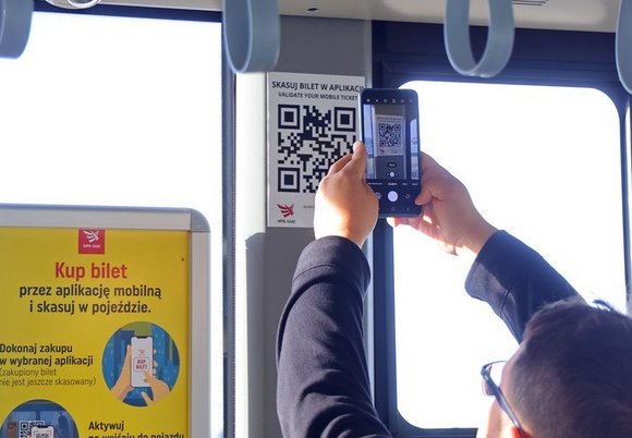 Łódź. Kod QR MPK Łódź