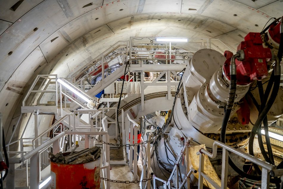 Tunel średnicowy pod Łodzią. Tarcza Katarzyna gotowa do drążenia