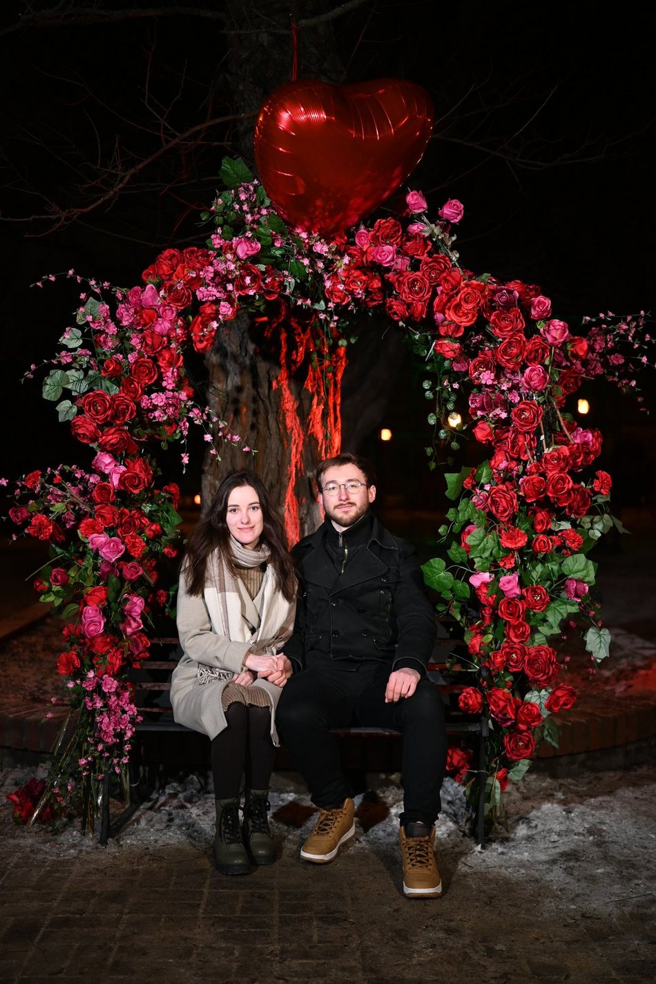Łódź. Walentynki w Pasażu Rubinsteina w Łodzi. Aż czuć miłość w powietrzu!