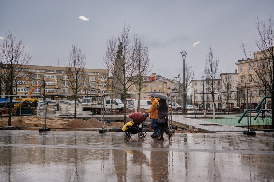 Plac Wolności w remoncie