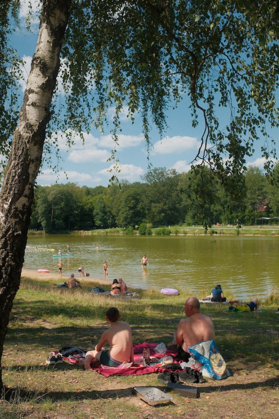 Łódź. Arturówek w pełnym słońcu. Idealny czas na plażowanie!