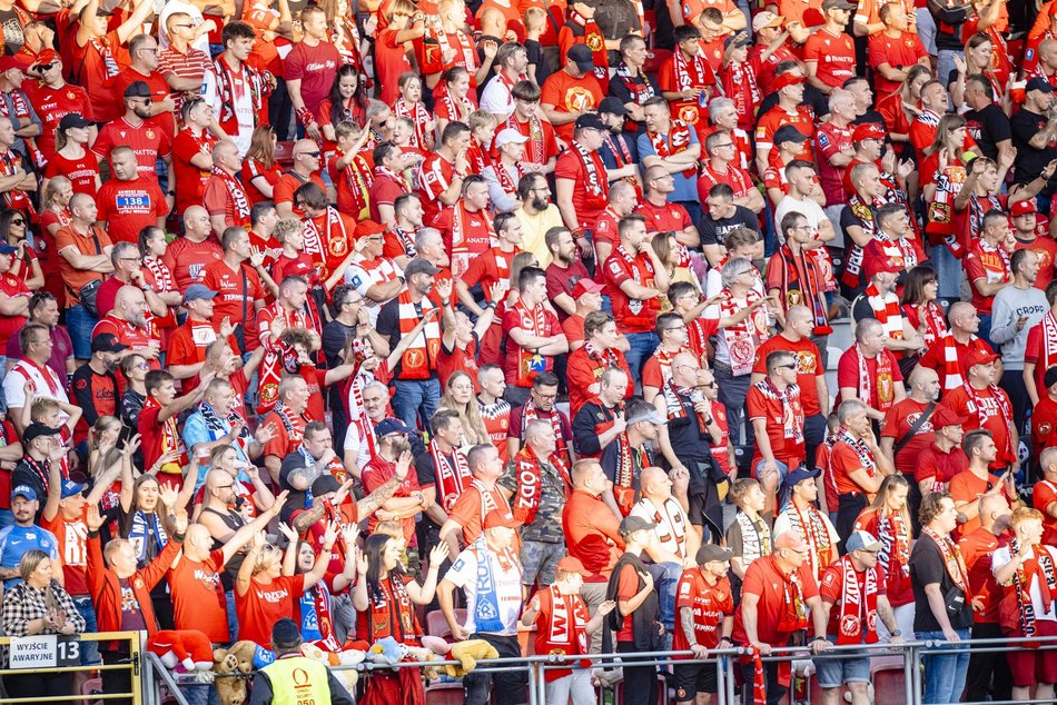 Kibice na meczu Widzew Łódź z Piastem Gliwice!