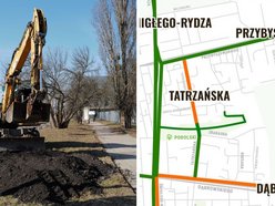 Łódź. Ulica Dąbrowskiego