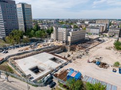 Łódź. Kolej Dużych Prędkości w Łodzi. Budowa komory przy Sienkiewicza