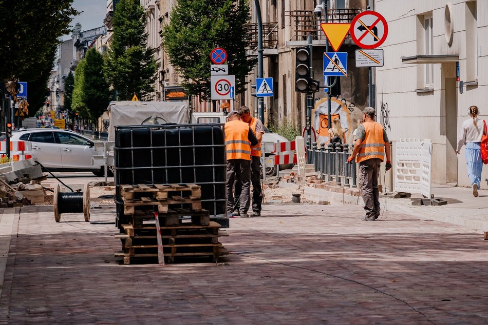 Remont Jaracza w Łodzi na finiszu. Ostatnie metry kostki do ułożenia