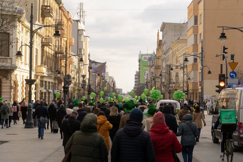 Łódź. Parada Świętego Patryka przeszła Piotrkowską. Było tłumnie, gwarnie i… zielono!