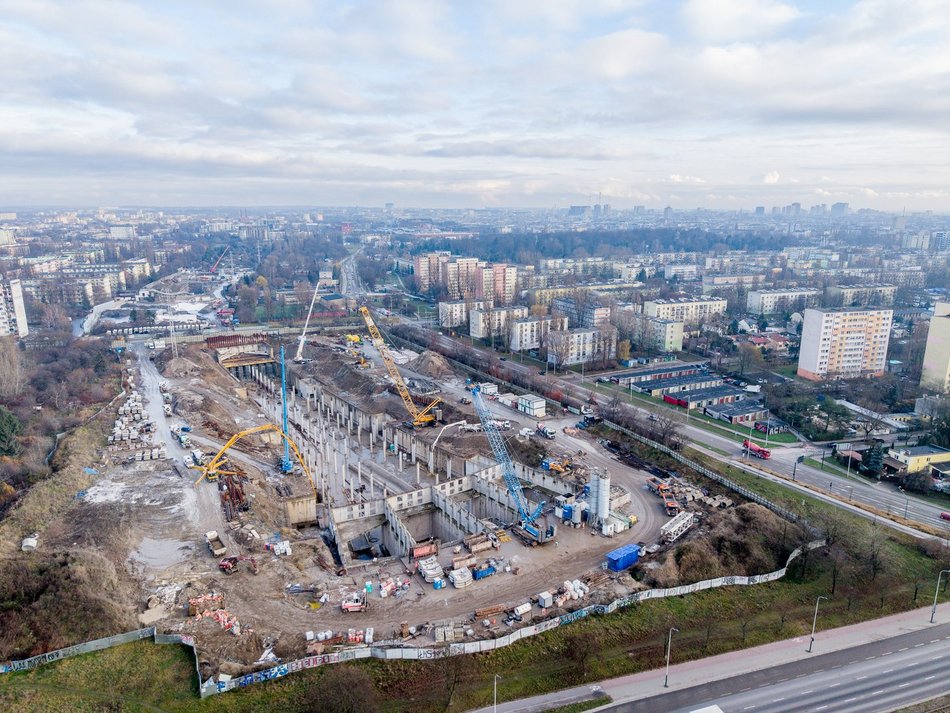 Tunel pod Łodzią. Budowa stacji Łódź Koziny nie zwalnia tempa