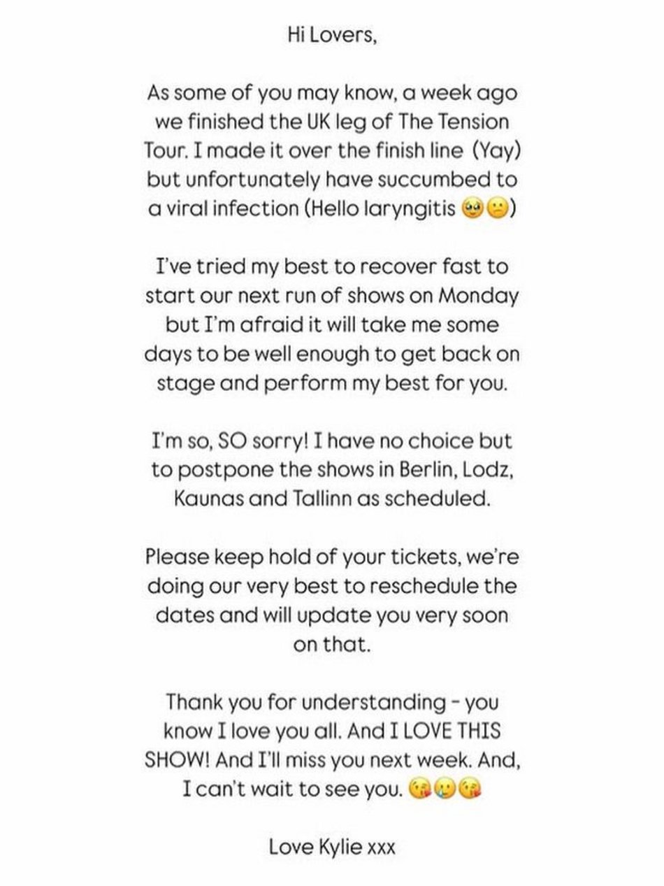 Łódź. Kylie Minogue w Atlas Arenie. Koncert został odwołany!