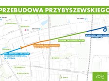 III etapy przebudowy Przybyszewskiego