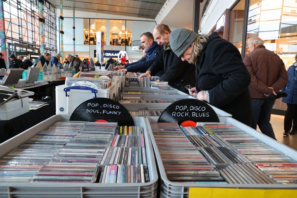 Giełda płyt winylowych w Manufakturze