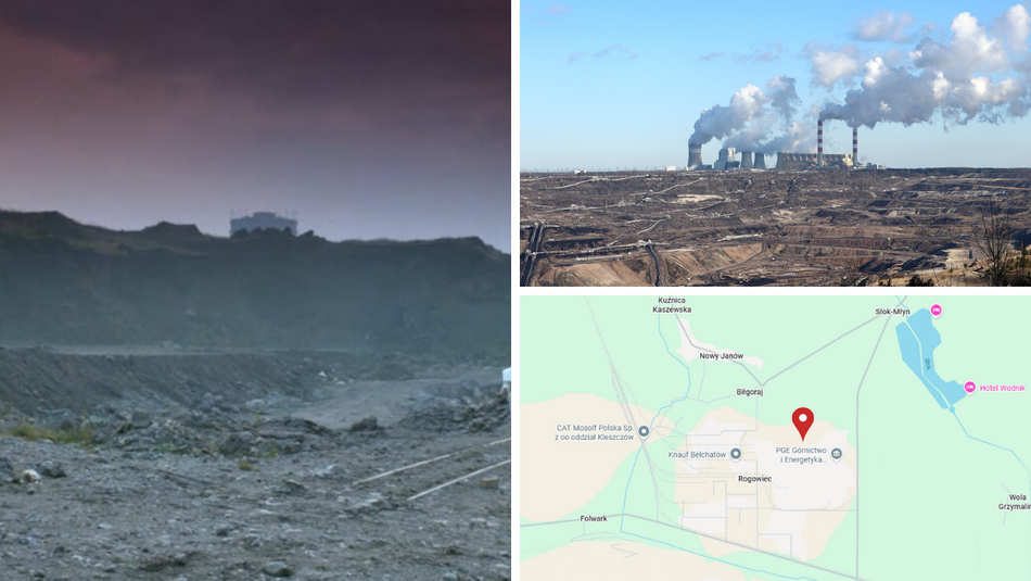 Pan Kleks w Kosmosie i tereny Elektrowni Bełchatów