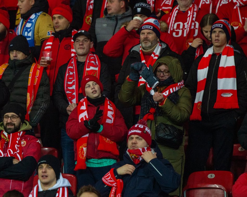 Kibice na meczu Widzew Łódź – Zagłębie Lubin