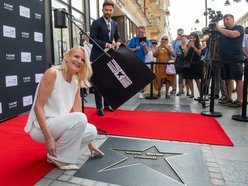 Uroczyste odsłonięcie gwiazdy braci Warner w Alei Gwiazd na Piotrkowskiej w Łodzi