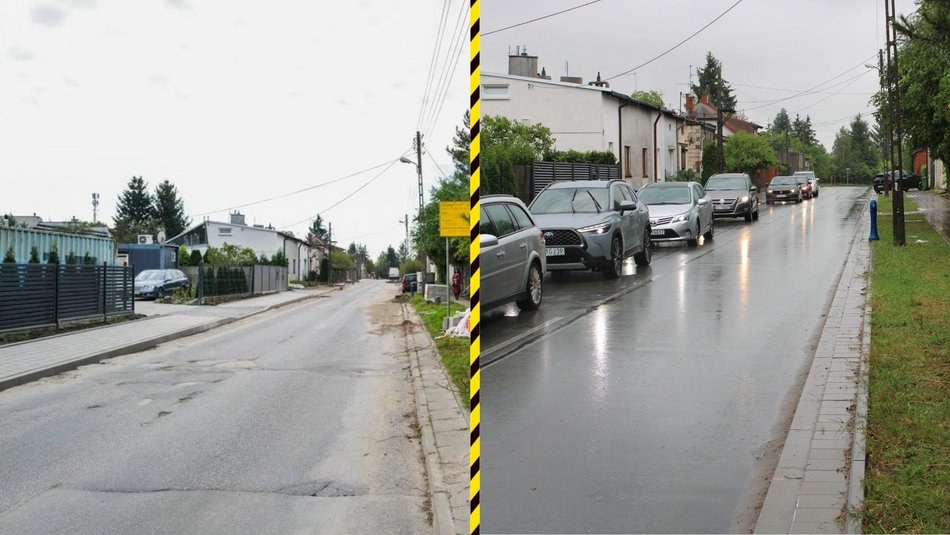 Łódź. Remonty dróg na Dąbrowie w Łodzi zmieniły osiedle. Nowe jezdnie, chodniki, parkingi i zieleń