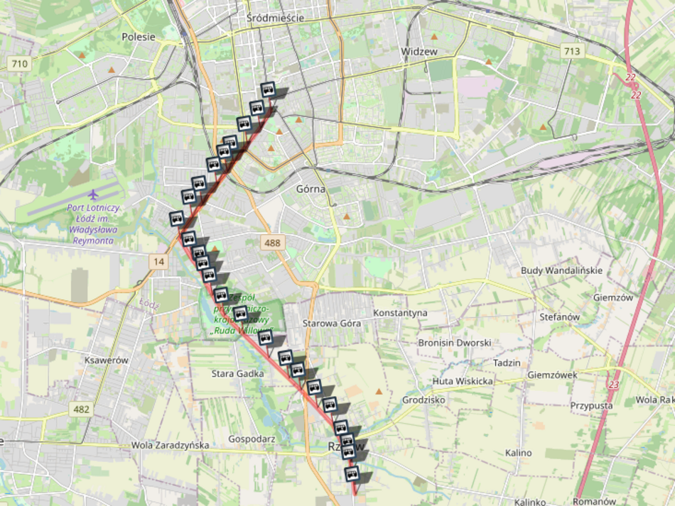 Łódź. Linia 50A MPK Łódź