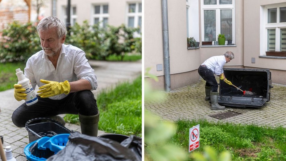 Łódź. Pan Andrzej to bohater z Włókienniczej w Łodzi. Wziął sprawy w swoje ręce i dba o kamienicę i sąsiadów!