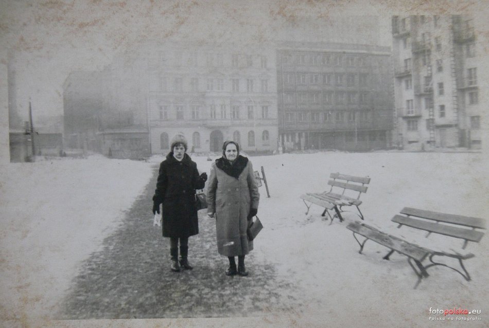 Łódź. Ulica Sienkiewicza w Łodzi - rok 1975