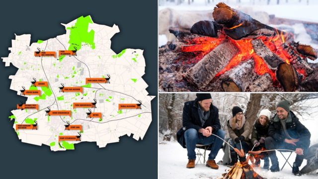 Zimowe ognisko w Łodzi. Gdzie rozpalisz je legalnie? Na liście m.in. Botanik [MAPA]