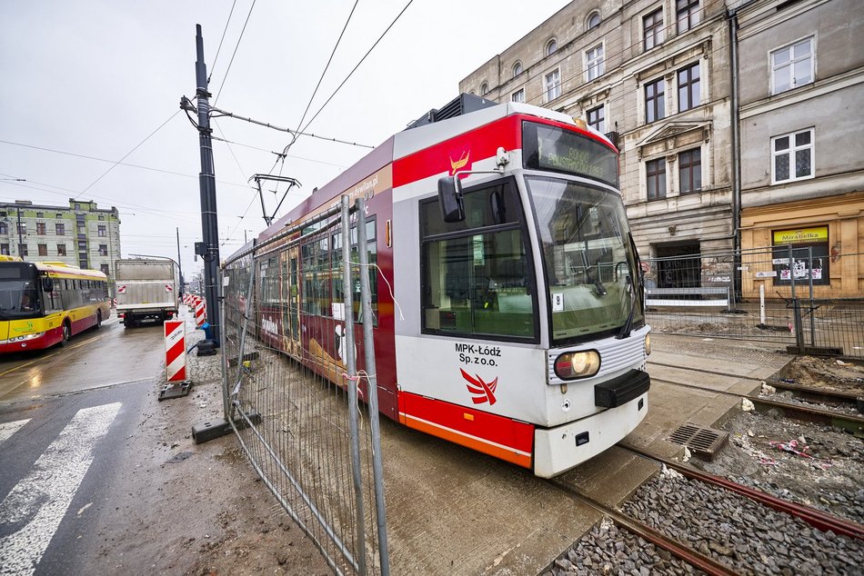 Tramwaje MPK Łódź na Zachodniej, przebudowa ul. Legionów