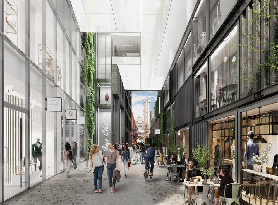 Budynek Fern w OFF Piotrkowska - wizualizacja