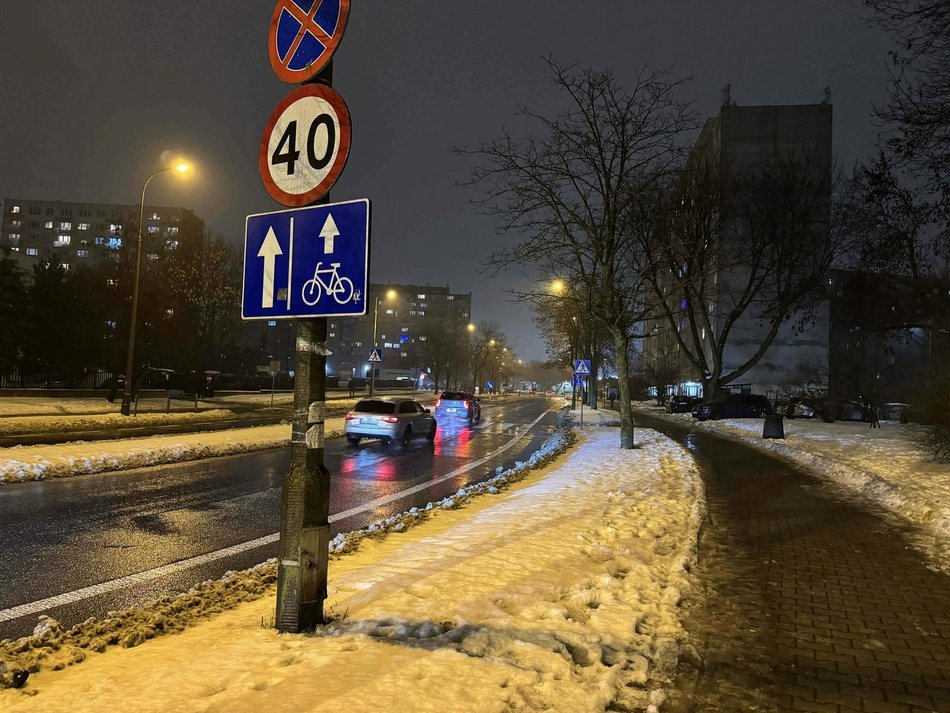 Łódź. Drogowcy walczą z gołoledzią