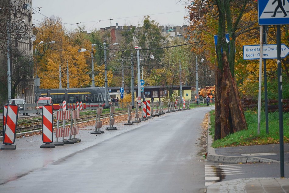 Remont Pabianickiej w Łodzi. Nowa jezdnia również przy rondzie Lotników Lwowskich