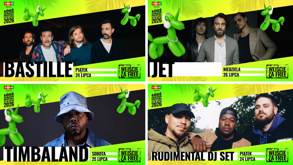 Łódź. Zagraniczne gwiazdy na Łódź Summer Festival 2026. Łódzkie Błonia w centrum światowej muzyki!